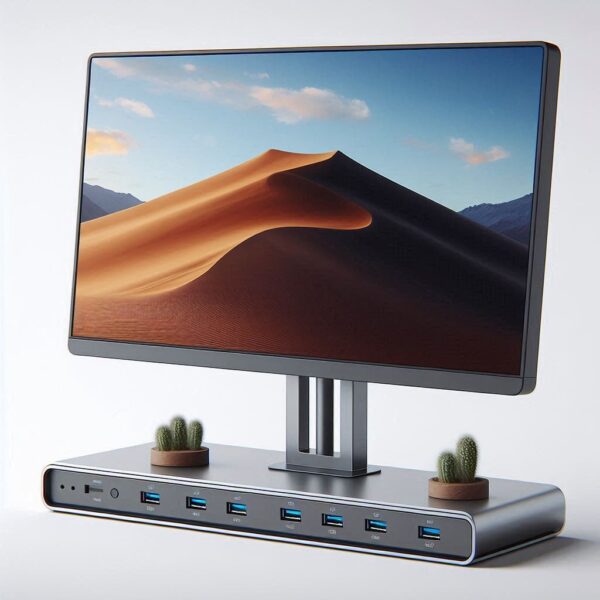منصة رفع الشاشة مع منافذ USB